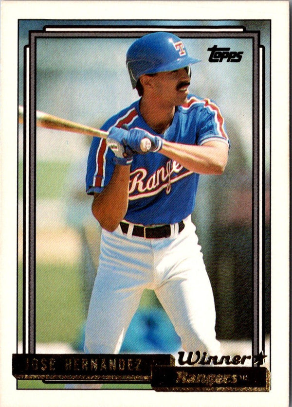 1992 Topps Jose Hernandez #237 Rookie