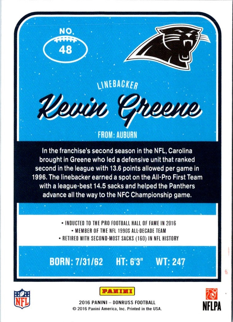 2016 Donruss Kevin Greene