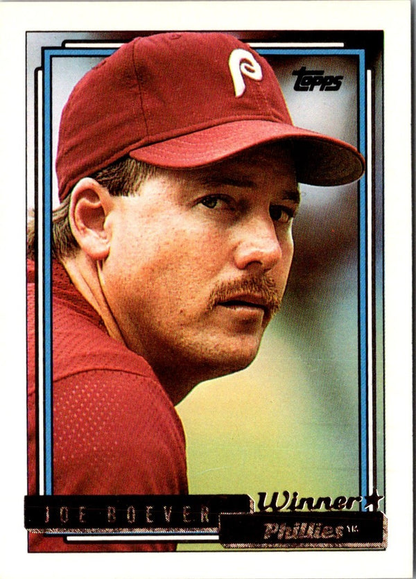 1992 Topps Joe Boever #696