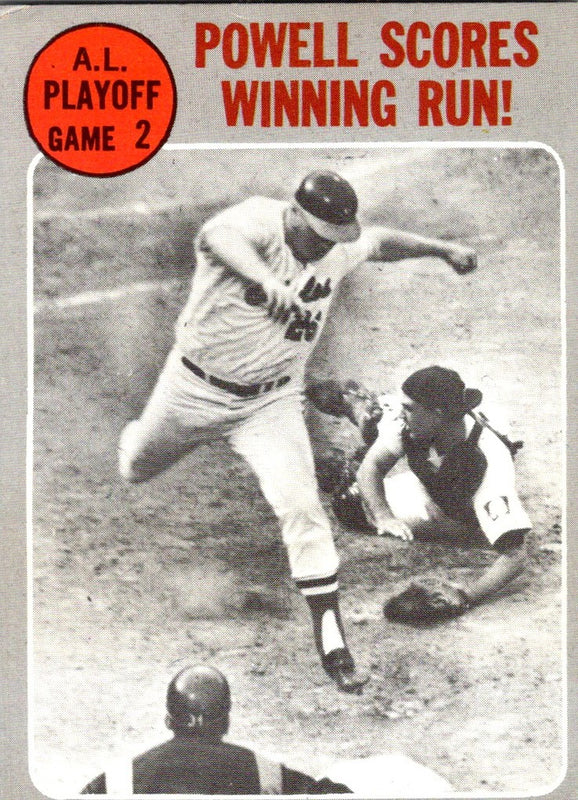 1970 Topps ALCS Game 2 - Powell Scores Winning Run! LCS #200 EX-MT+