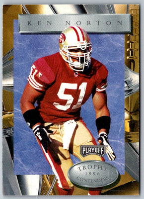 1996 Playoff Trophy Contenders Ken Norton #51