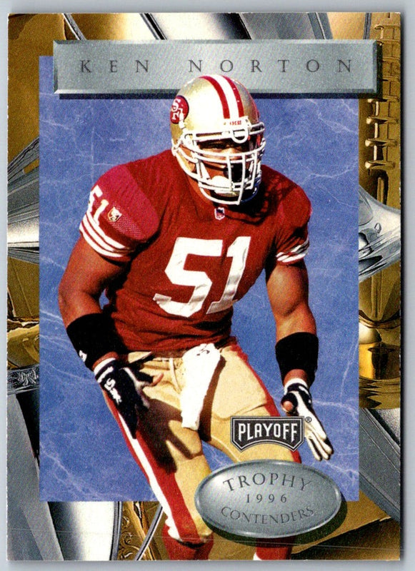 1996 Playoff Trophy Contenders Ken Norton #51