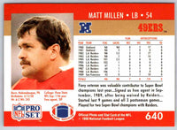 1990 Proset Matt Millen #640