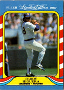 1987 Fleer Limited Edition Teddy Higuera