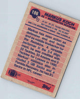 1991 Topps Football Markus Koch #186