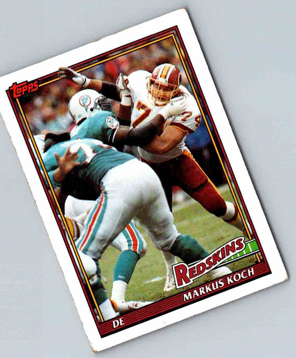 1991 Topps Football Markus Koch #186
