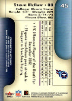 2003 Fleer Avant Steve McNair #45