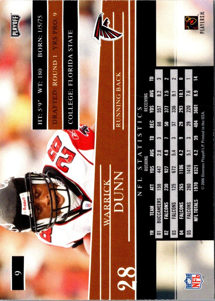 2006 Playoff Prestige Warrick Dunn