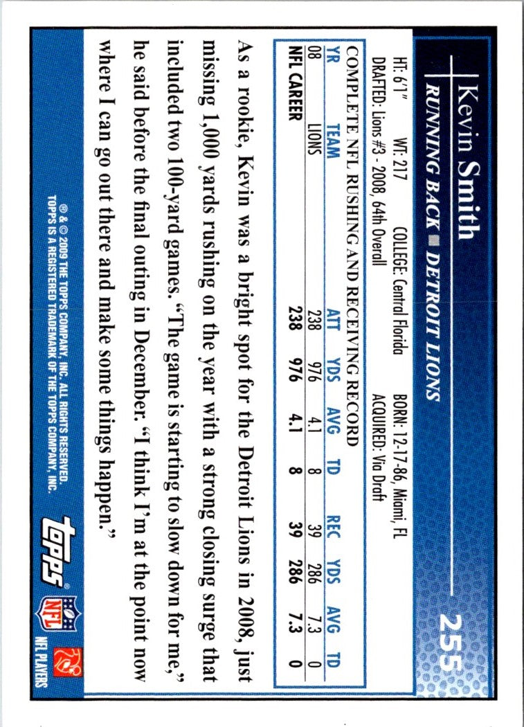 2009 Topps Kevin Smith