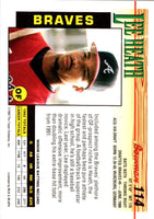 1993 Bowman Lee Heath #114 Rookie