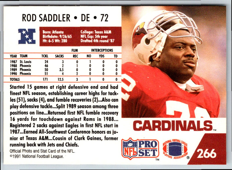 1991 Pro Set Rod Saddler