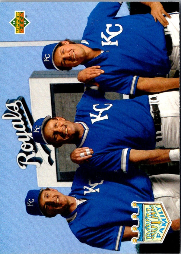 1993 Upper Deck Wally Joyner/Gregg Jefferies/George Brett #54