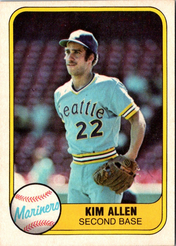 1981 Fleer Kim Allen #612 Rookie