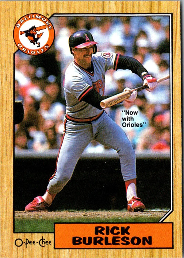 1987 O-Pee-Chee Rick Burleson #152