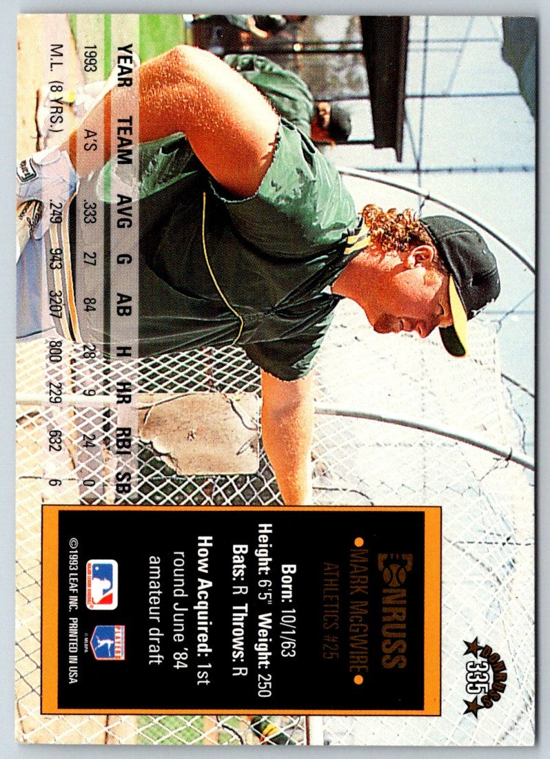 1994 Donruss Mark McGwire
