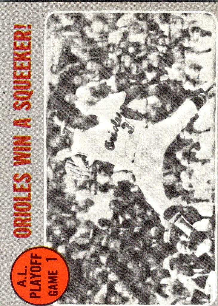 1970 Topps ALCS Game 1 - Orioles Win A Squeeker! LCS