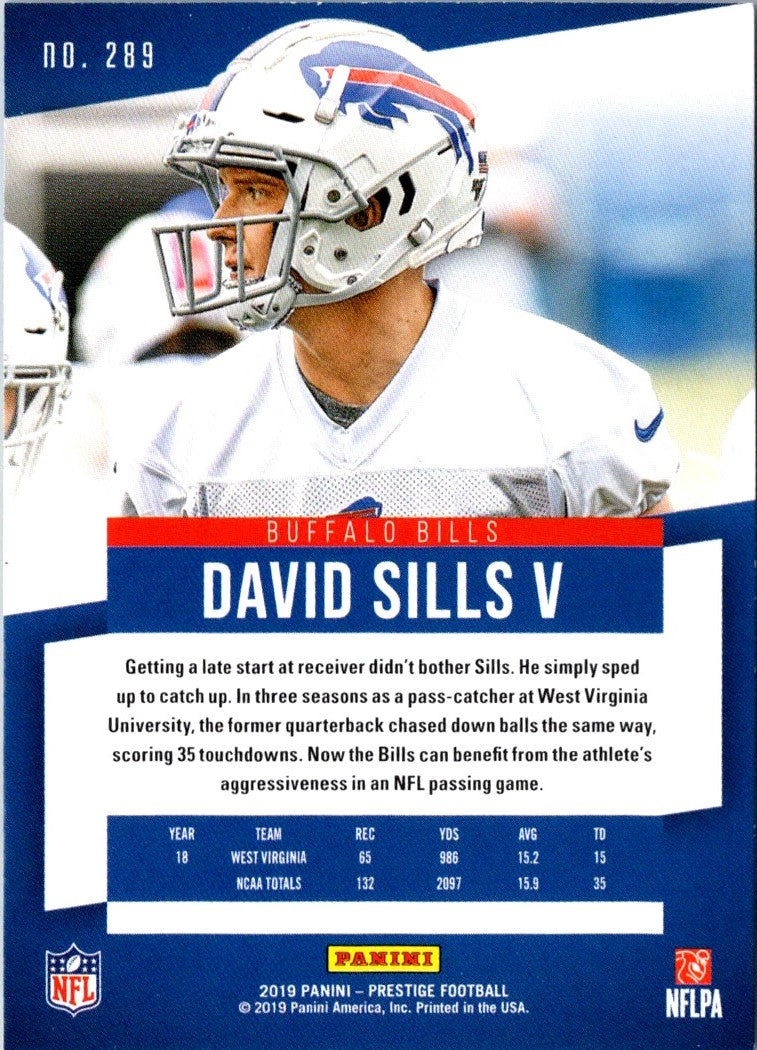 2019 Panini Prestige Rookie Xtra Points Signatures David Sills V