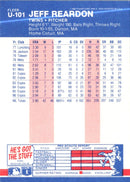 1987 Fleer Update Glossy Jeff Reardon