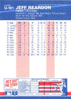 1987 Fleer Update Glossy Jeff Reardon #U-101
