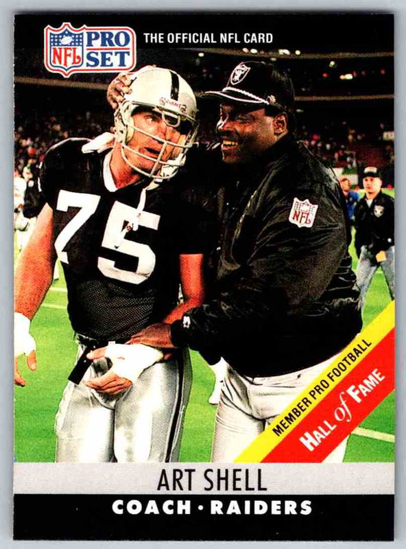 1990 Pro Set Super Bowl XXV Binder Raiders Art Shell #161