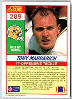1990 Score Tony Mandarich #289