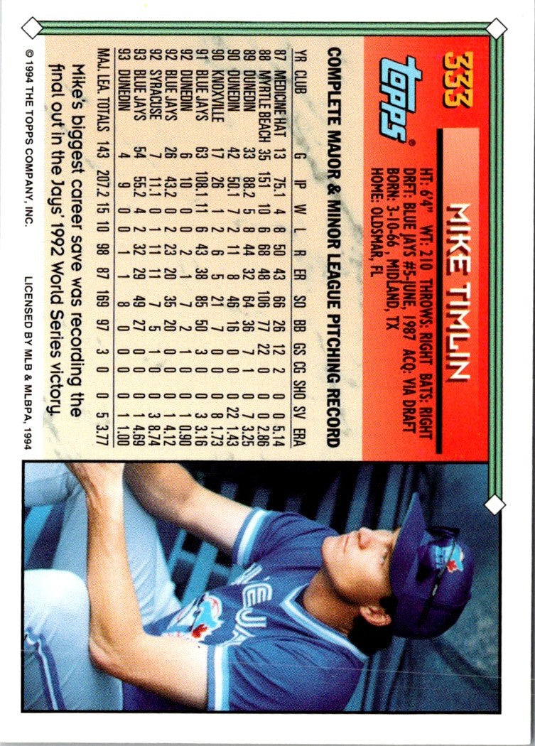 1994 Topps Mike Timlin