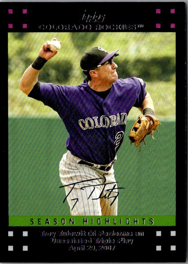 2007 Topps Updates & Highlights Troy Tulowitzki #UH209