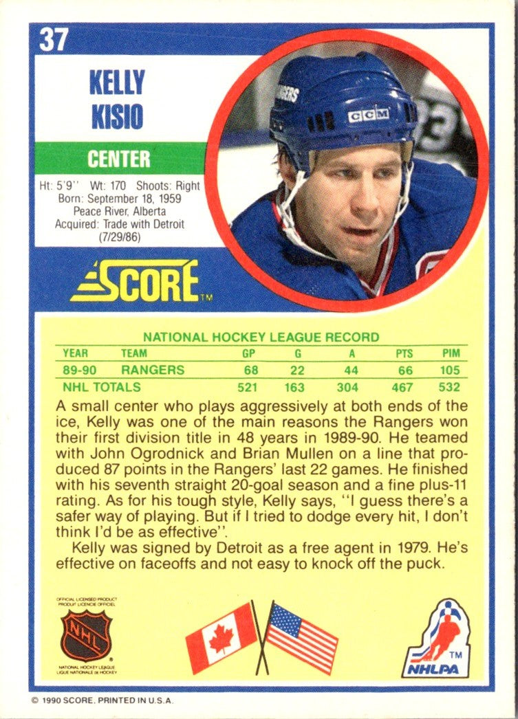 1990 Score Kelly Kisio