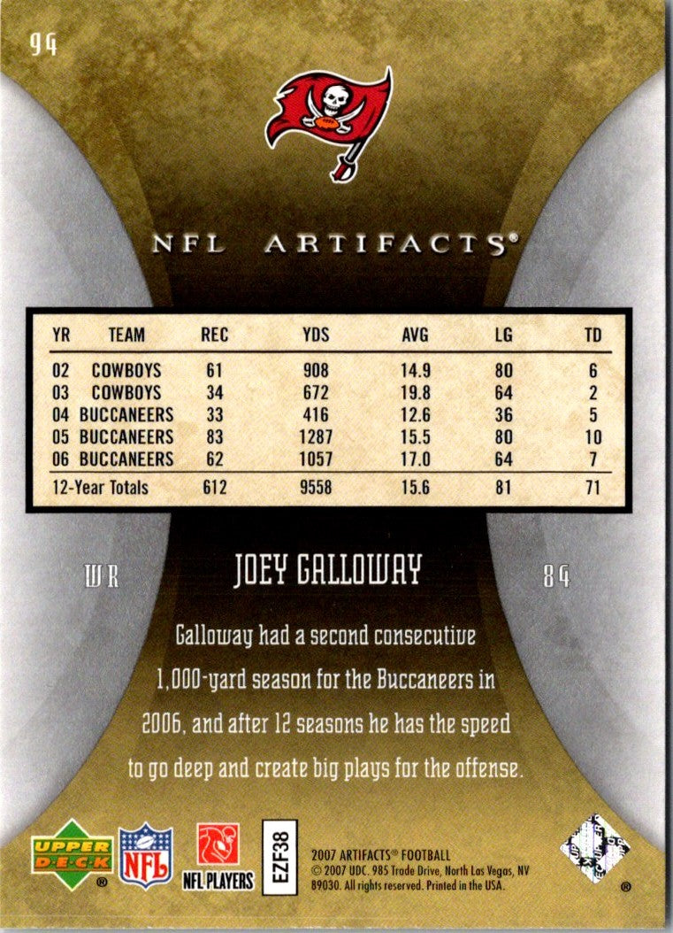 2007 Upper Deck Joey Galloway