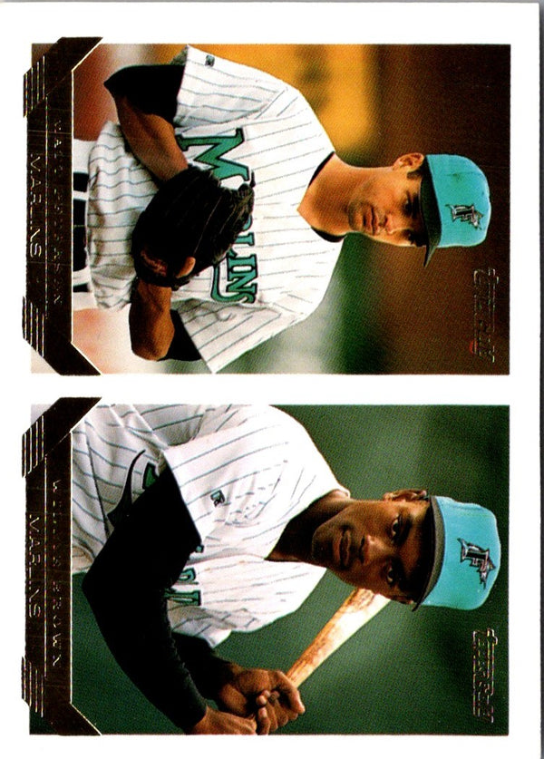 1993 Topps Inaugural Marlins Matt Petersen/Willie Brown #497