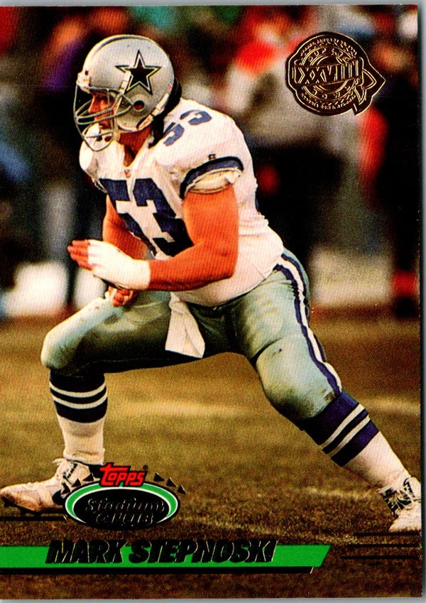 1993 Stadium Club Super Teams Bowl Mark Stepnoski #476