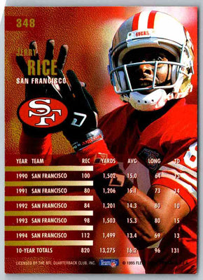 1995 Fleer Jerry Rice #348