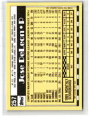 1990 Topps Tiffany Jose DeLeon