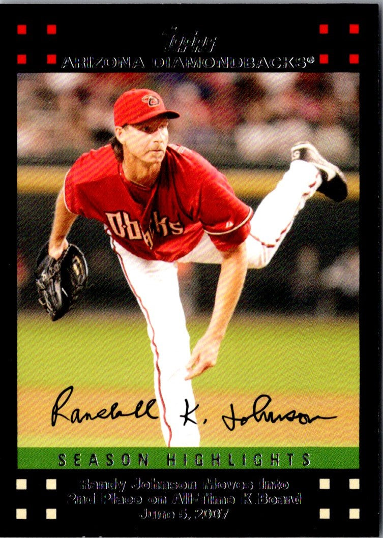 2007 Topps Updates & Highlights Randy Johnson