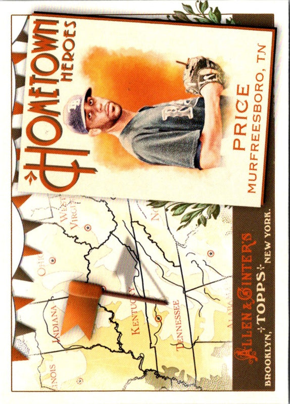 2011 Topps Allen & Ginter Hometown Heroes David Price #HH20
