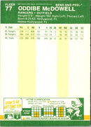 1987 Fleer Star Stickers Oddibe McDowell