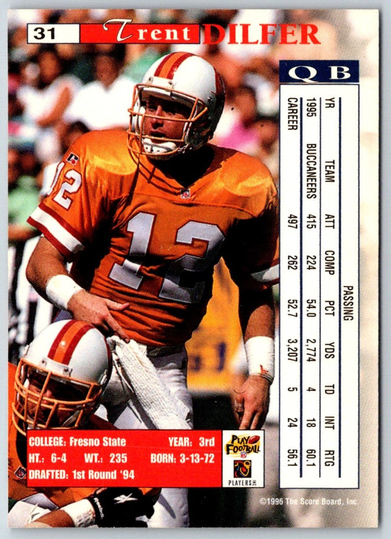 1996 Upper Deck Trent Dilfer