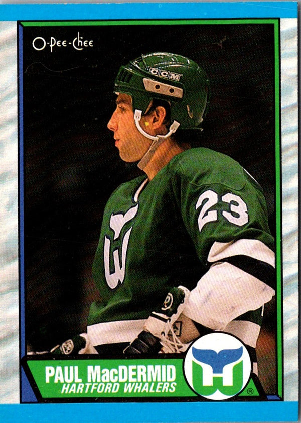 1989 O-Pee-Chee Paul MacDermid #183 Rookie