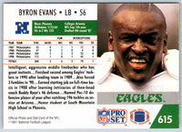 1990 Proset Byron Evans #615
