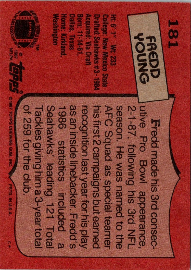 1987 Topps Fredd Young
