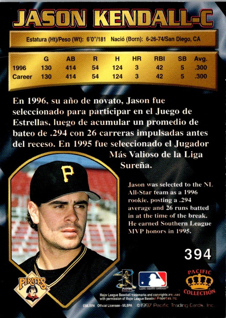 1997 Pacific Crown Collection Jason Kendall