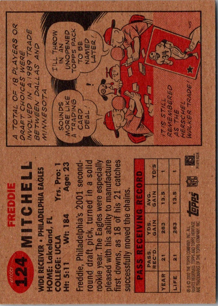 2002 Topps Heritage Freddie Mitchell