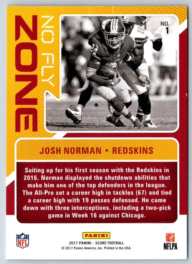 2017 Score No Fly Zone Josh Norman
