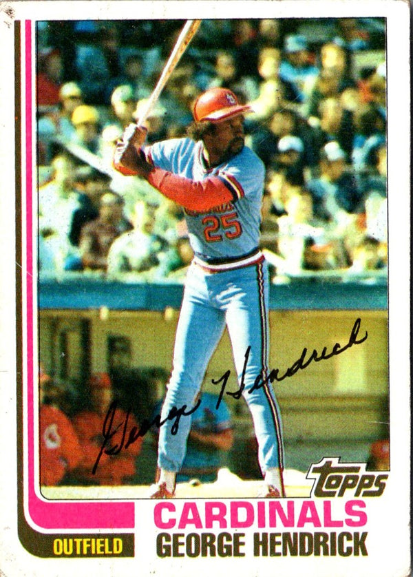 1982 Topps George Hendrick #295