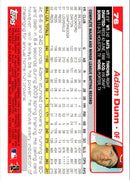 2004 Topps Opening Day Adam Dunn