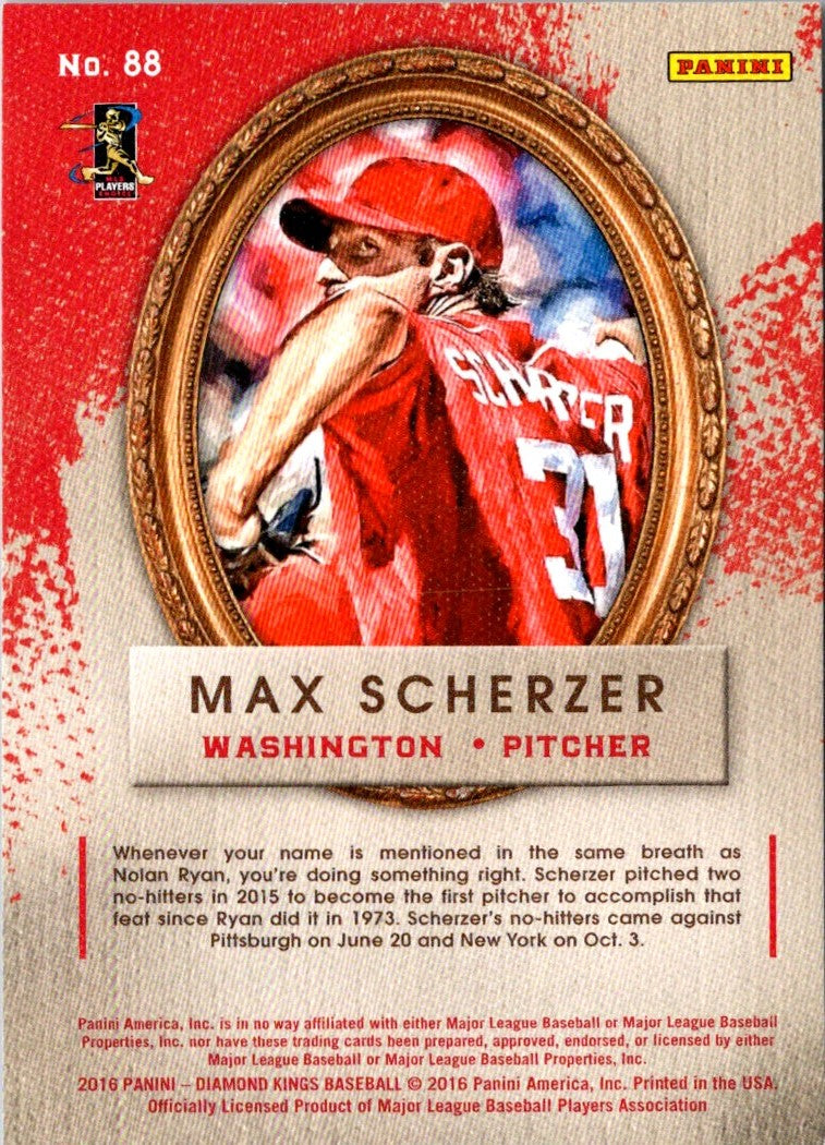 2016 Panini Diamond Kings Max Scherzer