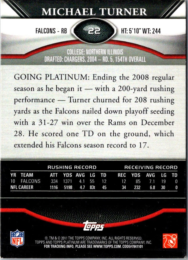 2011 Topps Platinum Michael Turner