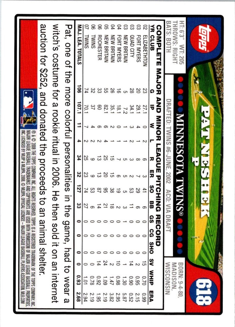 2008 Topps Pat Neshek