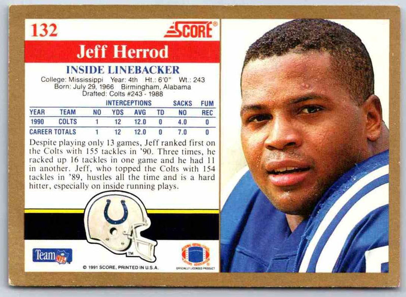 1991 Score Jeff Herrod