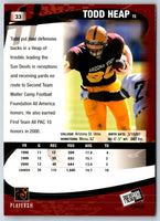 2001 Press Pass Todd Heap #33